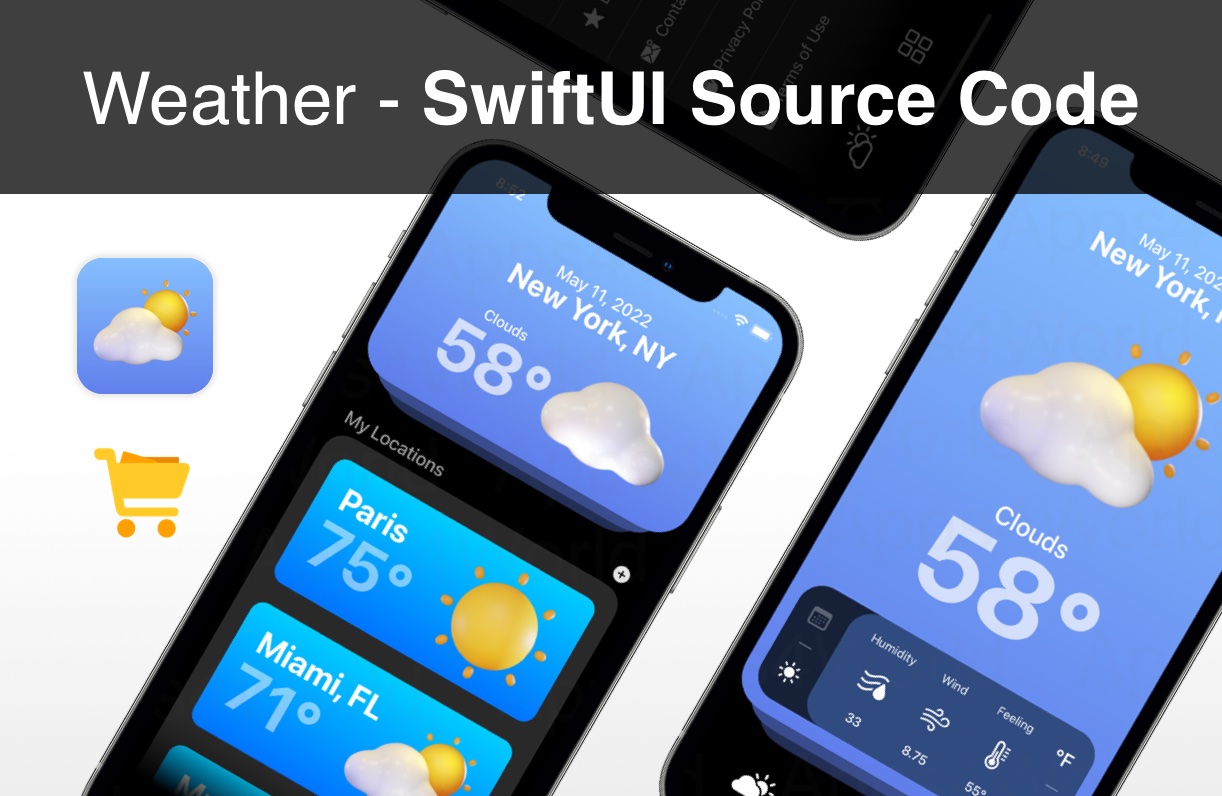 Weather iOS app template